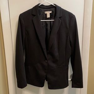 H&M Classic Black One Button Blazer